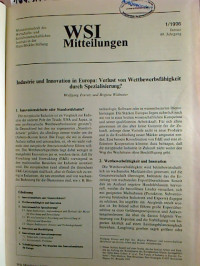 WSI-MITTEILUNGEN+-+49.+Jg.+%2F+1996%3B+kompl.+gebundener+Jg.+-+Monatszeitschrift+des+Wirtschafts-+und+Sozialwissenschaftlichen+Instituts+des+Deutschen+Gewerkschaftsbundes.